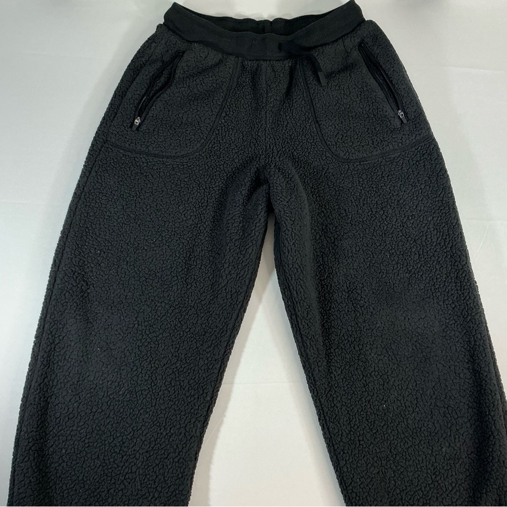 all in motion Black Sherpa-Lined Sweatshirt